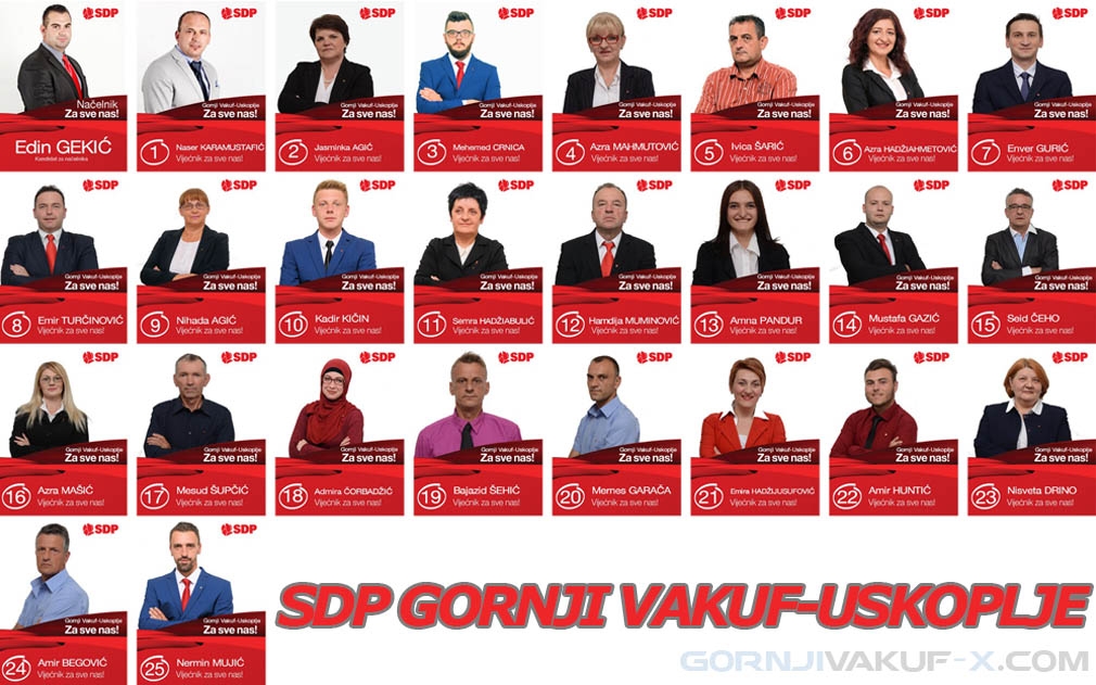 Kandidat za načelnika i kandidati za Općinsko vijeće Gornji Vakuf-Uskoplje